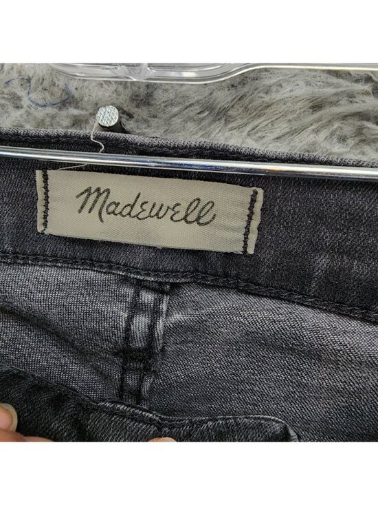 Madewell Jeans Womens 24 Black Denim Button Fly Skinny - Picture 3 of 13